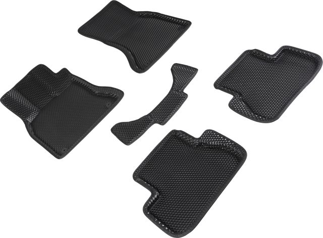 Коврики Seintex 3D EVA ромб для салона Audi A4 B8 2007-2015 ЧЕРНЫЕ. Артикул 95262