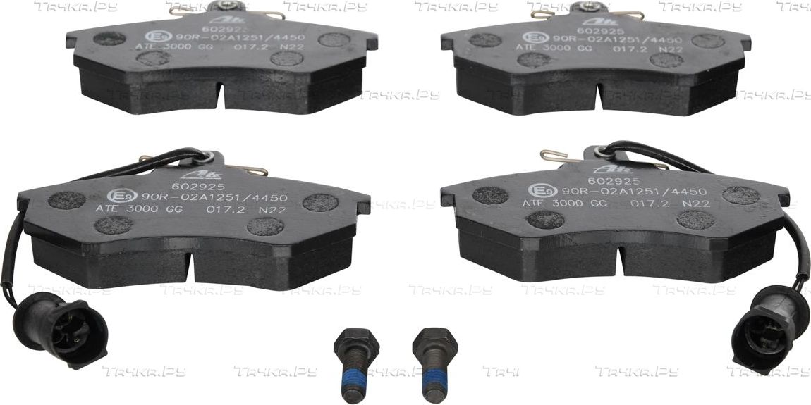 Тормозные колодки ATE передние для Audi 80 V (B4) 1991-1995. Артикул 13.0460-2925.2
