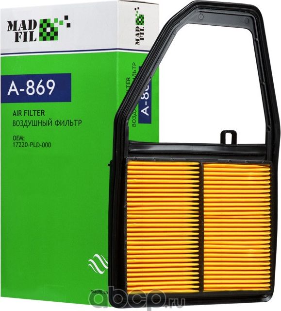 ФИЛЬТР ВОЗДУШНЫЙ (JD) (Madfil). Артикул A869
