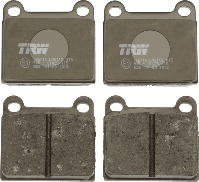 Тормозные колодки TRW COTEC задние для Mercedes-Benz W123 1976-1985. Артикул GDB101