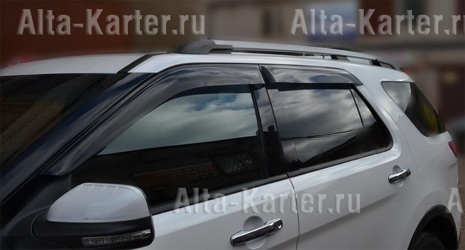 Дефлекторы Cobra Tuning EuroStandart для окон Ford Explorer V 2010-2019. Артикул FE33810