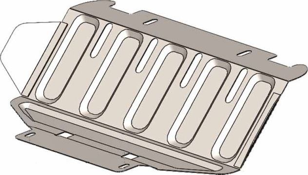Защита алюминиевая Alfeco для радиатора Great Wall Wingle 7 2020-2026. Артикул ALF.31.27al