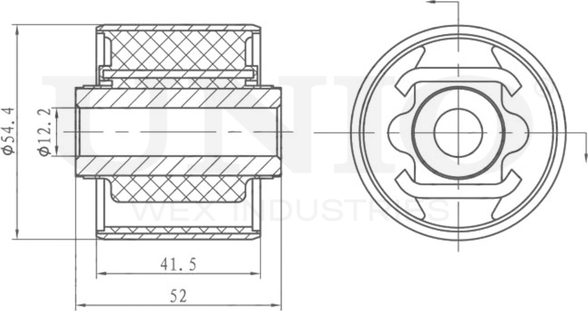 Сайлентблок рычага подвески (Unio). Артикул RMP-20360
