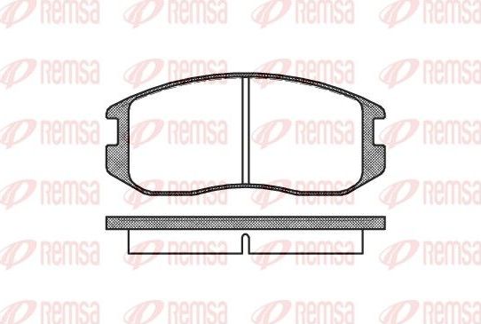 Тормозные колодки Remsa. Артикул 0357.00