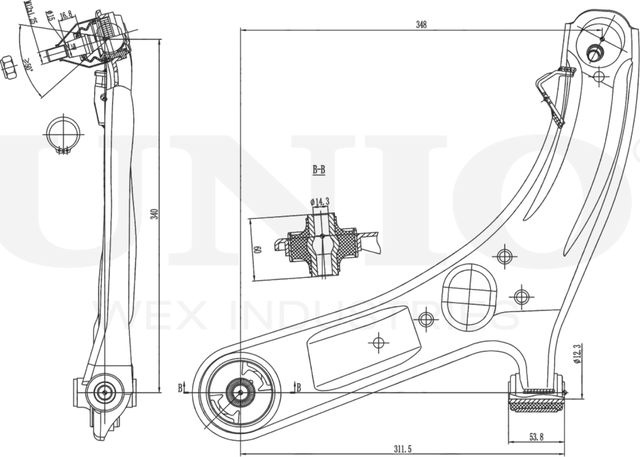 Рычаг подвески (Unio). Артикул SSP-40092