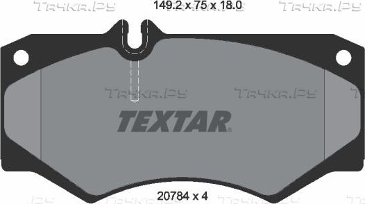 Тормозные колодки Textar Q+ передние для PUCH G-modell W460 1979-1991. Артикул 2078401