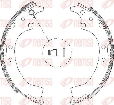 Тормозные колодки Remsa. Артикул 4085.00