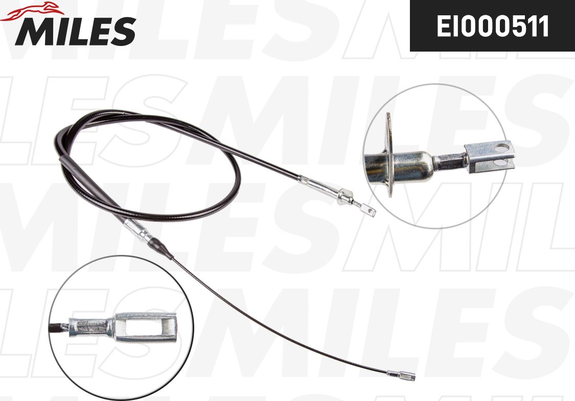 Трос ручника (тросик ручного тормоза) Miles. Артикул EI000511