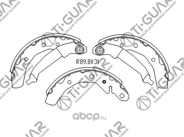Тормозные колодки (TI-Guar). Артикул TG8645