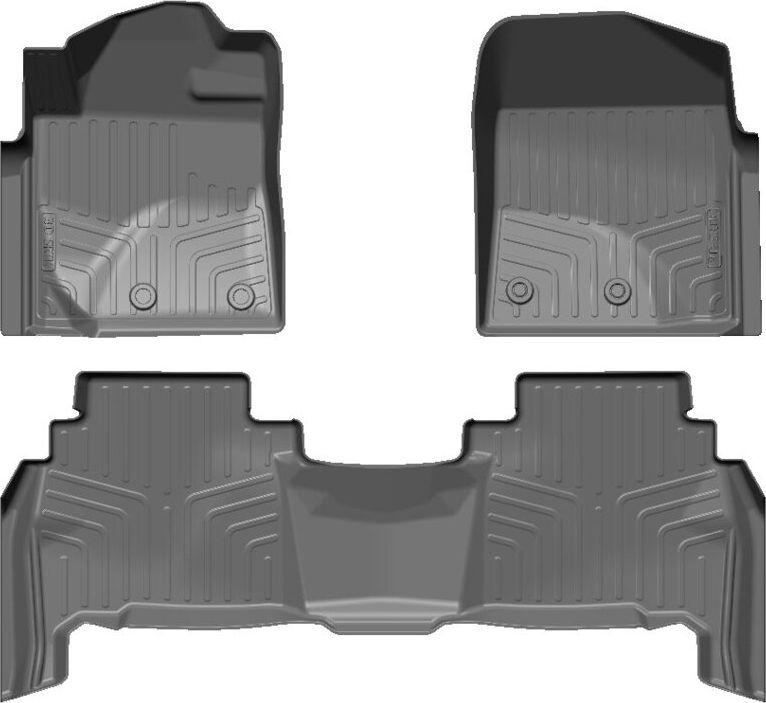 Коврик SRTK 3D LUX для салонаToyota Land Cruiser 200 рестайлинг 2012-2026 Черный. Артикул 3D.TY.LC.200.07G.08001