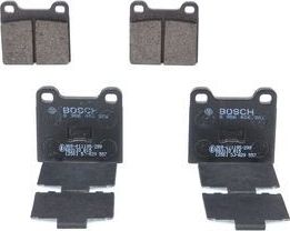 Тормозные колодки Bosch (Low-Metallic) задние для Mercedes-Benz W111, W112 1967-1971. Артикул 0 986 466 302