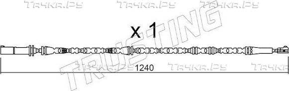 Датчик износа тормозных колодок  Trusting. Артикул SU.288