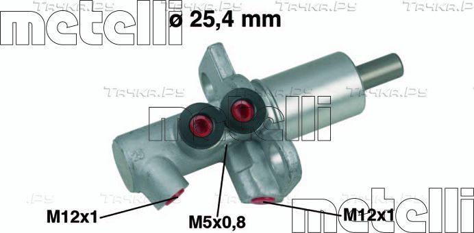 Тормозной цилиндр главный Metelli для Skoda Superb I 2002-2008. Артикул 05-0458