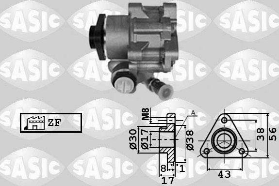 Насос ГУР Sasic для Audi A4 II (B6) 2000-2004. Артикул 7076058