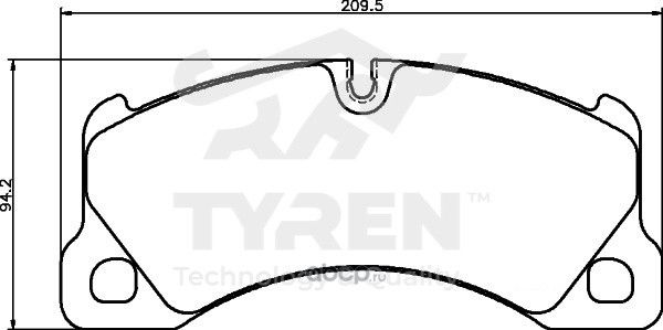 Колодки тормозные дисковые | перед | (Tyren). Артикул TYR1219971