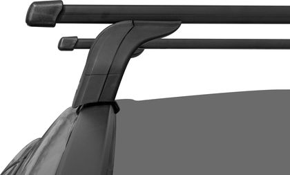 Багажник на интегрированные рейлинги LUX для Haval H6 2014-2014-2020 (Прямоугольные дуги). Артикул 846080+842488+843898