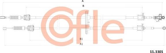 Трос переключения передач КПП Cofle для Citroen Jumper II 2010-2026. Артикул 92.11.3301