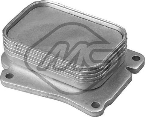 Радиатор масляный (маслоохладитель) для двигателя Metalcaucho (алюминий). Артикул 39012