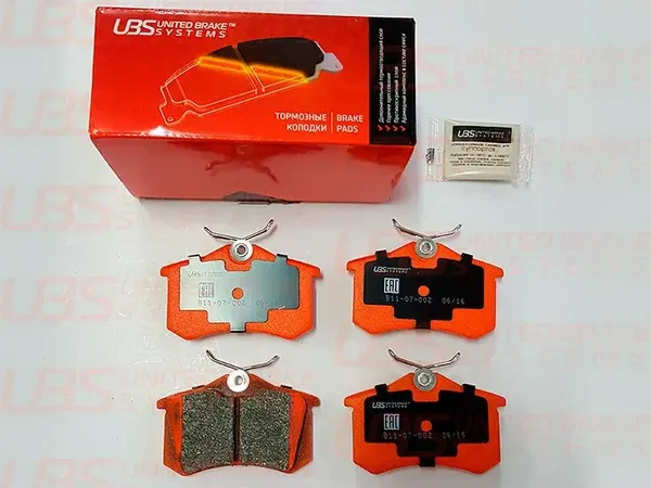 Тормозные колодки для SKODA RAPID/FABIA/VW GOLF IV/V/VI/CITR C4 I/II 04-/09-/11-/PEU.308 09-/14-/PEU (UBS). Артикул b1107002
