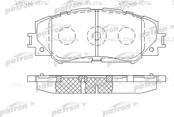 Тормозные колодки Patron передние для Toyota Premio II (T26) 2007-2026. Артикул PBP1891
