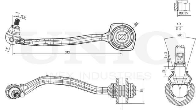 Рычаг подвески (Unio). Артикул SSP-40053