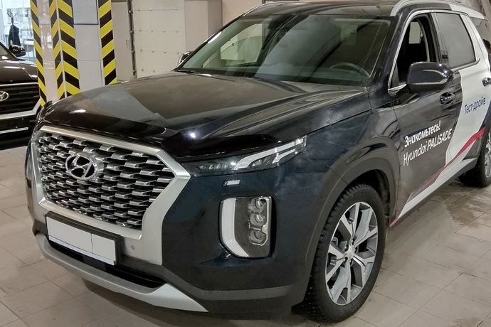 Дефлектор SIM для капота Hyundai Palisade 2019-2026. Артикул SHYPAL1912