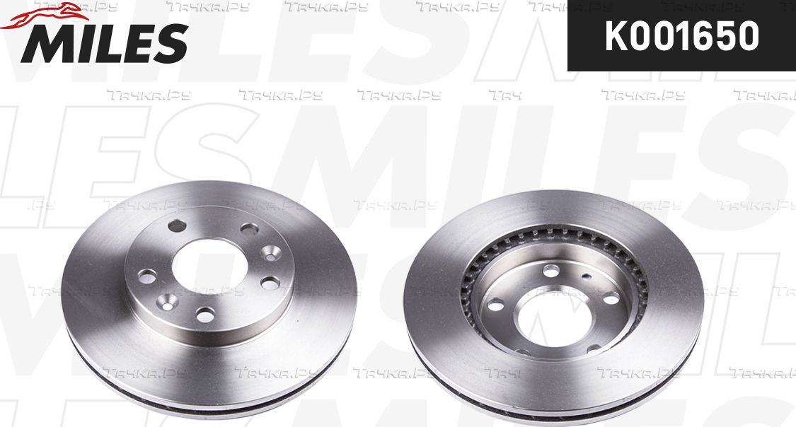 Тормозной диск Miles передний для Renault Megane IV 2015-2026. Артикул K001650