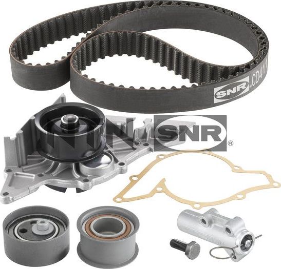 Помпа (водяной насос) с комплектом ремня ГРМ NTN / SNR. Артикул KDP457.460