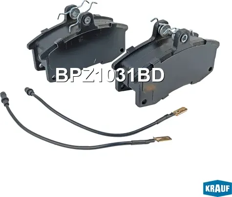 Колодки тормозные дисковые Krauf. Артикул BPZ1031BD
