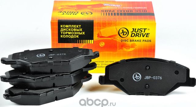 Колодки тормозные, передние (Just Drive) Just Drive. Артикул JBP0376