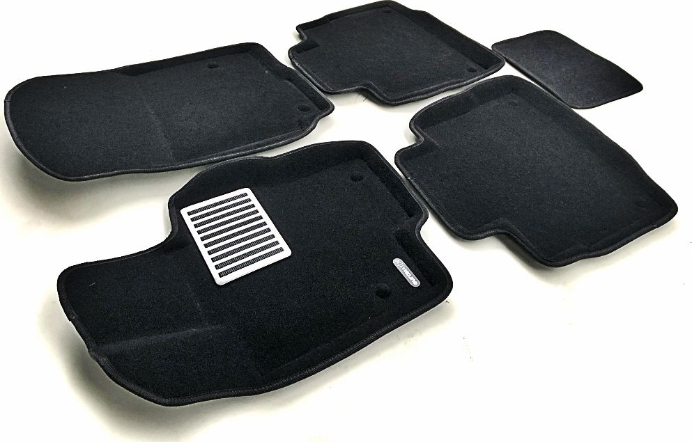 Коврики текстильные Euromat 3D Lux для салона Mercedes-Benz GLE-Class II W167 (искл. Coupe) 2018-2026. Артикул EM3D-003509