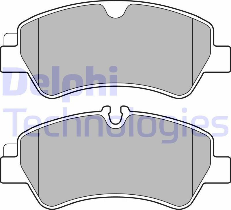Тормозные колодки Delphi (Low-Metallic). Артикул LP2662