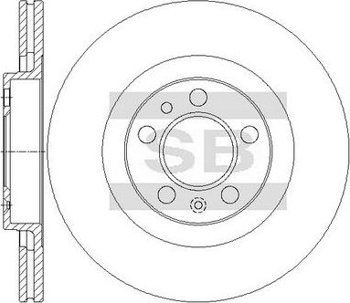 Тормозной диск Sangsin Hi-Q передний для SEAT Leon I 1999-2006. Артикул SD5403
