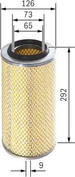 Воздушный фильтр Bosch для Nissan Patrol K160, K260 1984-1989. Артикул 1 457 429 932