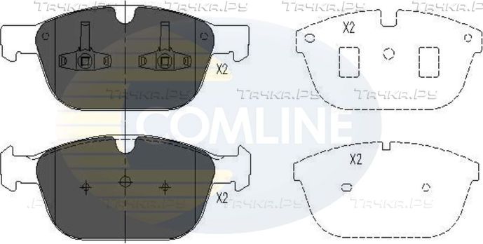 Тормозные колодки Comline Comline передние для Volvo XC60 I 2008-2017. Артикул CBP06069