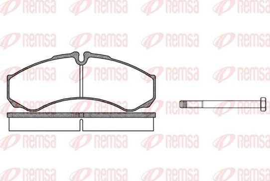 Тормозные колодки Remsa. Артикул 0651.00