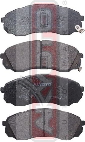 Тормозные колодки Akyoto Packing AKYOTO. Артикул AKD-12103