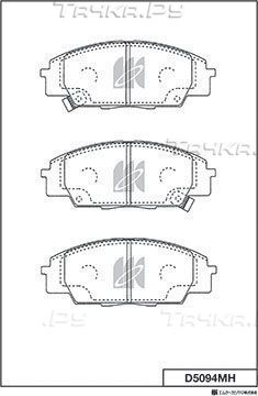 Тормозные колодки MK Kashiyama передние для Honda S2000 I (AP1) 1999-2003. Артикул D5094MH