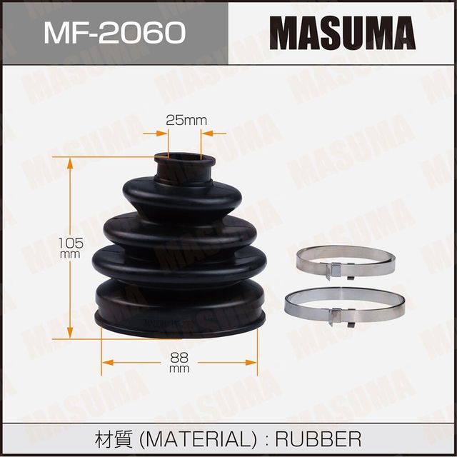 Пыльник ШРУСа наружный Masuma передний для Mitsubishi 3000 GT I 1990-1999. Артикул MF-2060