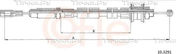 Трос сцепления Cofle для Volkswagen LT I 1975-1996. Артикул 92.10.3291