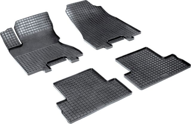 Коврики резиновые Seintex с узором сетка для салона Nissan Х-Trail T31 2007-2014. Артикул 00562