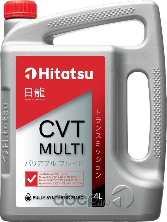 Жидкость трансм. синт. CVT MULTI 4л (Hitatsu). Артикул ATFCVT4