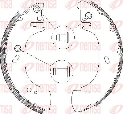Тормозные колодки Remsa задние для Renault Master II 1998-2010. Артикул 4306.01