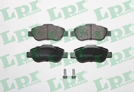 Тормозные колодки LPR передние для Fiat Panda II 2003-2013. Артикул 05P1240
