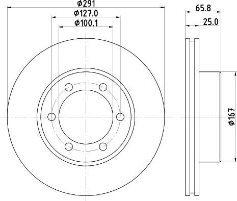 Тормозной диск Nisshinbo. Артикул ND1068K