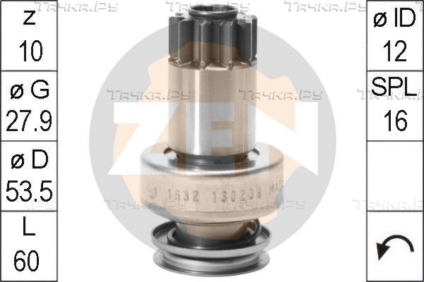 Бендикс стартера Era для Audi A3 II (8P) 2003-2013. Артикул ZN1632