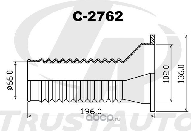 Защитный комплект амортизатора ТА (Trustauto). Артикул C2762