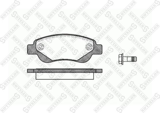 Тормозные колодки Stellox. Артикул 1188 000-SX