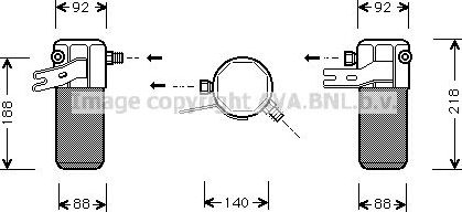 Осушитель кондиционера AVA (алюминий). Артикул AID012