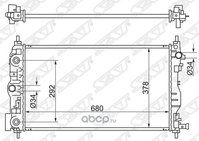 Радиатор CHEVROLET CRUZEORLANDO DIESEL 09- (SAT). Артикул CH0006D